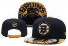 Bruins Team Logo Black Adjustable Hat YD