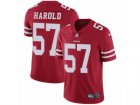 Mens Nike San Francisco 49ers #57 Eli Harold Vapor Untouchable Limited Red Team Color NFL Jersey