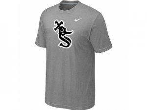 Chicago White Sox Nike Heathered L.Grey Club Logo T-Shirt