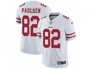 Mens Nike San Francisco 49ers #82 Logan Paulsen Vapor Untouchable Limited White NFL Jersey