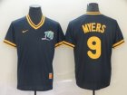 Rays #9 Wil Myers Navy Throwback Jersey
