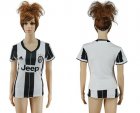 Womens Juventus Blank Home Soccer Club Jersey