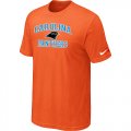 Carolina Panthers Heart & Soul Orange T-Shirt