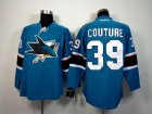 NHL San Jose Sharks #39 Logan Couture blue jerseys[2014 new stadium]