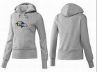 Women Baltimore Ravens Logo Pullover Hoodie-023