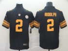 Nike Steelers #2 Mason Rudolph Black Color Rush Limited Jersey