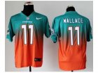 Nike jerseys miami dolphins #11 wallace green-orange[Elite II drift fashion]