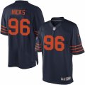 Men's Nike Chicago Bears #96 Akiem Hicks Limited Navy Blue 1940s Throwback Alternate NFL Jersey