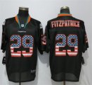 Nike Dolphins #29 Minkah Fitzpatrick Black USA Flag Fashion Elite Jersey