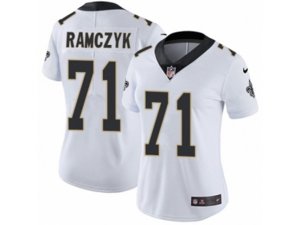 Women Nike New Orleans Saints #71 Ryan Ramczyk Vapor Untouchable Limited White NFL Jersey