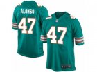 Nike Miami Dolphins #47 Kiko Alonso Game Aqua Green Alternate NFL Jersey