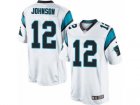 Men's Nike Carolina Panthers #12 Charles Johnson Limited White NFL Jersey