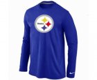 Nike Pittsburgh Steelers Logo Long Sleeve T-Shirt BLUE