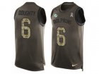 Nike Miami Dolphins #6 Brandon Doughty Limited Green Salute to Service Tank Top NFL Jersey