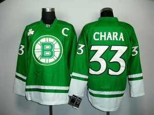 nhl boston bruins #33 chara green