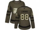 Women Adidas Philadelphia Flyers #88 Eric Lindros Green Salute to Service Stitched NHL Jersey