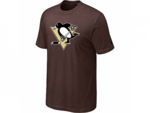 NHL Pittsburgh Penguins Big & Tall Logo Brown T-Shirt