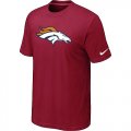 Denver Broncos Sideline Legend Authentic Logo T-Shirt Red