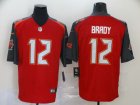 Buccaneers #12 Tom Brady Red Vapor Untouchable Limited Jersey