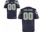 Men's Nike Seattle Seahawks Customized Elite Team Color Jerseys