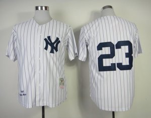 mlb New York Yankees #23 Don Mattingly white M&N[1995]