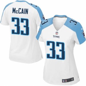 Women\'s Nike Tennessee Titans #33 Brice McCain Limited White NFL Jersey