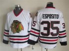 NHL Chicago Blackhawks #35 esposito white Throwback Stitched jerseys