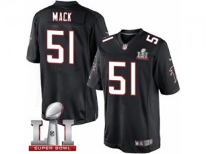 Youth Nike Atlanta Falcons #51 Alex Mack Limited Black Alternate Super Bowl LI 51 NFL Jersey