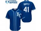 Youth Majestic Kansas City Royals #41 Danny Duffy Replica Blue Alternate 2 Cool Base MLB Jersey