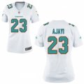 Womens Nike Dolphins #23 Jay Ajayi White Stitched NFL Limited Jersey