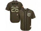 Youth Minnesota Twins #26 Max Kepler Replica Green Salute to Service MLB Jersey