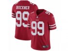 Mens Nike San Francisco 49ers #99 DeForest Buckner Vapor Untouchable Limited Red Team Color NFL Jersey