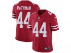 Mens Nike San Francisco 49ers #44 Tom Rathman Vapor Untouchable Limited Red Team Color NFL Jersey