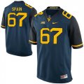 West Virginia Mountaineers #67 Quinton Spain Navy College Football Jersey