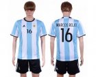 Argentina #16 Marcos RoJo Home Soccer Country Jersey