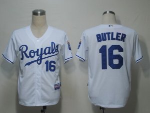 mlb kansas city royals #16 butler white[cool base]