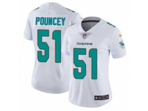 Women Nike Miami Dolphins #51 Mike Pouncey Vapor Untouchable Limited White NFL Jersey