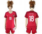 Womens Portugal #18 Rafael Home Soccer Country Jersey