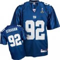 New York Giants #92 Strahan 2012 Super Bowl XLVI Blue