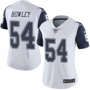 Women\'s Nike Dallas Cowboys #54 Chuck Howley Limited White Rush NFL Jersey