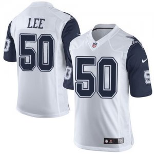 Nike Dallas Cowboys #50 Sean Lee White Rush Jerseys(Limited)