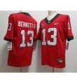 Men Georgia Bulldogs #13 Stetson Bennett IV Red 2022 Vapor Untouchable Stitched Nike NCAA Jersey