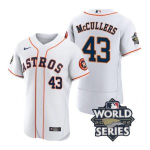 Astros #43 Lance Mccullers White Nike 2022 World Series Flexbase Jersey