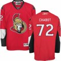 Mens Reebok Ottawa Senators #72 Thomas Chabot Authentic Red Home NHL Jersey