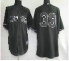 MLB New York Yankees #33 swisher black