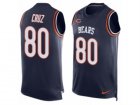 Mens Nike Chicago Bears #80 Victor Cruz Limited Navy Blue Player Name & Number Tank Top NFL Jersey