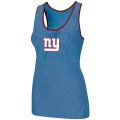 Nike New York Giants Ladies Big Logo Tri-Blend Racerback stretch Tank Top L.Blue