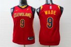 Cavaliers #9 Dwyane Wade Red Youth Nike Replica Jersey