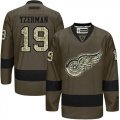 Detroit Red Wings #19 Steve Yzerman Green Salute to Service Stitched NHL Jersey