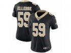 Women Nike New Orleans Saints #59 Dannell Ellerbe Vapor Untouchable Limited Black Team Color NFL Jersey